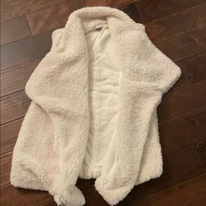 Aerie Sherpa oversized vest
